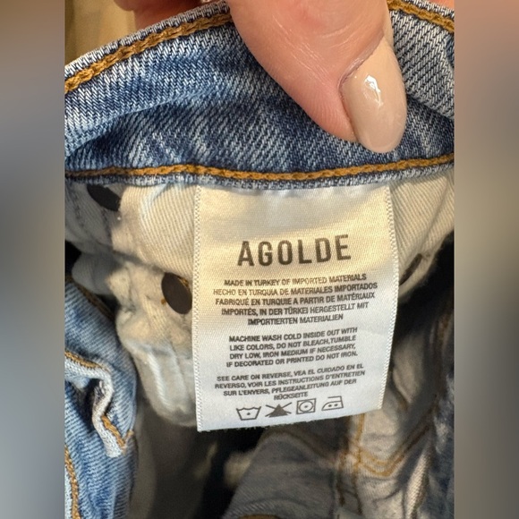 EUC- AGOLDE- NICO High rise SLIM JEANS - Picture 7 of 9